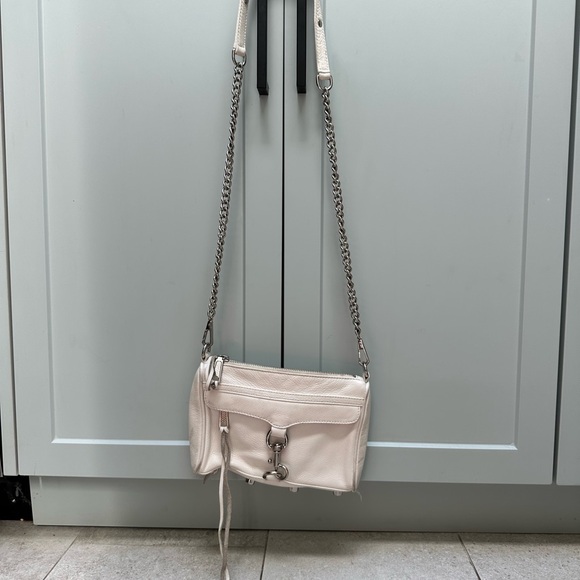 Rebecca Minkoff White Crossbody Bag with Chain Strap - Picture 1 of 6